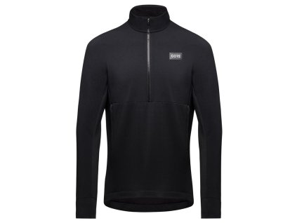 GORE TrailKPR Hybrid 1/2-Zip Mens black L