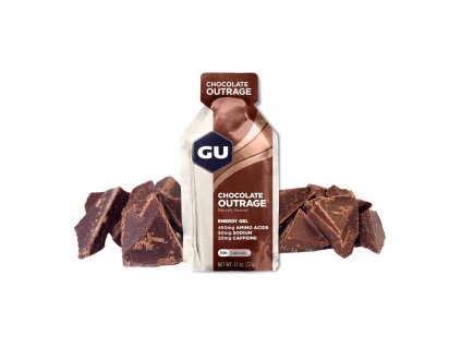 GU Energy Gel 32 g Chocolate Outrage 1 SÁČEK (balení 24ks) EXP 03/26