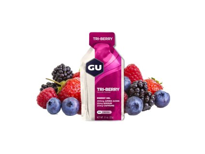GU Energy Gel 32 g Tri Berry 1 SÁČEK (balení 24ks) EXP 03/26
