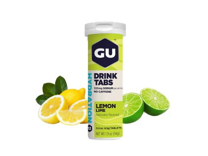 GU Hydration Drink Tabs 54 g Lemon/Lime 1 tuba (balení 8ks) Expirace 12/25