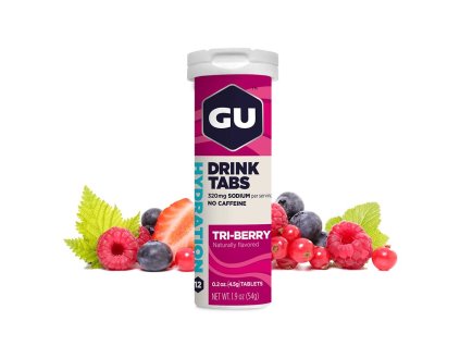 GU Hydration Drink Tabs 54 g Triberry 1 tuba (balení 8ks) EXP 12/25
