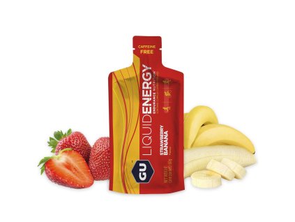 GU Liquid Energy Gel 60 g Strawberry/Banana 1 SÁČEK (balení 24ks) EXP 09/26