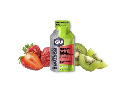 GU Roctane Energy Gel 32 g Strawberry Kiwi 1 SÁČEK (balení 24ks) EXP 10/25