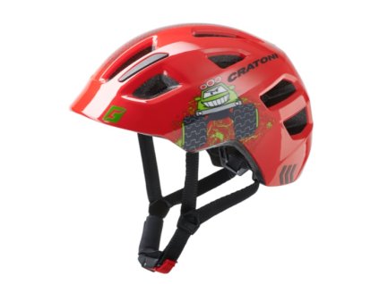 Detská prilba CRATONI Maxster Truck Red Glossy