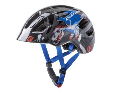 Detská prilba CRATONI Maxster Black dragon Glossy