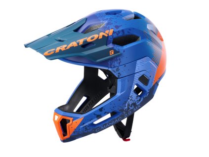 Prilba CRATONI C-Maniac 2.0 MX Blue/Orange Matt/XL (58-61cm)