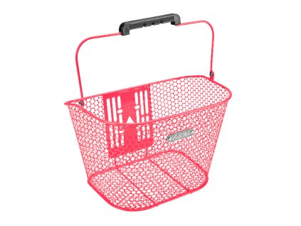 Predný košík ELECTRA Honeycomb s uchom - Hot Pink