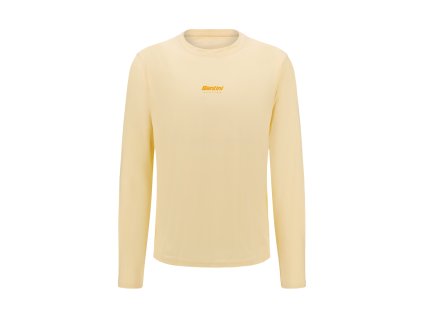 Triko s dlouhým rukávem SANTINI Brand Cream
