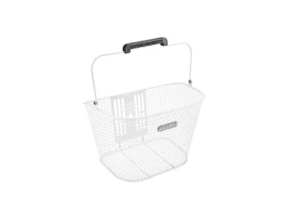 Predný košík ELECTRA Honeycomb s uchom - White