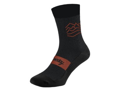 Ponožky ROCDAY Timber Merino Melange/Red/XL