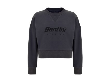 Krátká dámská mikina SANTINI Brand Grey