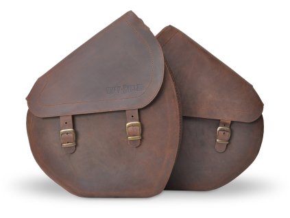 Sada zadných kožených brašní RUFF the Ruffian Brown