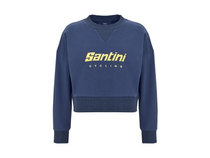 Krátká dámská mikina SANTINI Brand Blue