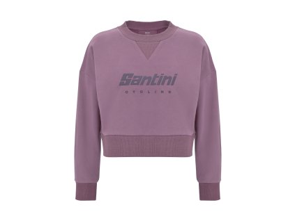 Krátká dámská mikina SANTINI Brand Pink