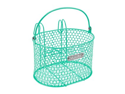 Predný košík ELECTRA Honeycomb s háčikmiint Green
