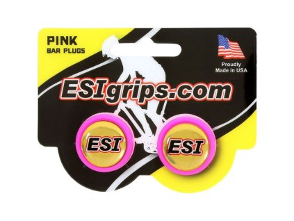 Koncovky do riadidiel ESI - pink