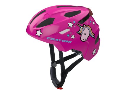 Detská prilba CRATONI FunCat  Unicorn Pink Glossy/M (49-56 cm)