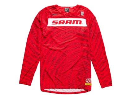 TLD DRES S DLHÝM RUKÁVOM SKYLINE AIR SRAM ROOTS FIERY RED S