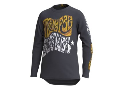 TLD DETSKÝ DRES S DLHÝM RUKÁVOM FLOWLINE TRIPPER BLACK L