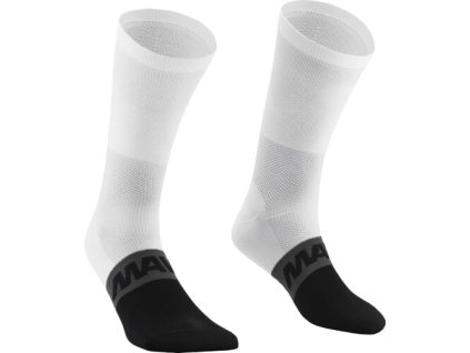 MAVIC Ponožky AXIUM HIGH WHITE BLACK 35/38