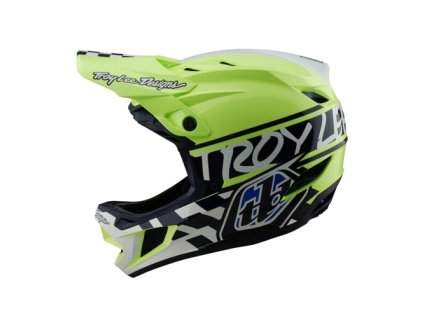 TLD PRILBA D4 POLYAKRYL FIFTY-50 NAVY / GLO YELLOW XS