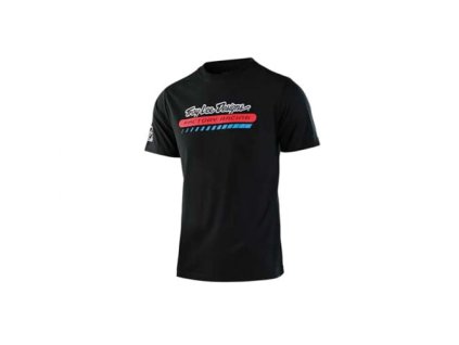 TLD TRIČKO S KRÁTKYM RUKÁVOM FACTORY RACING BLACK MATNÉ