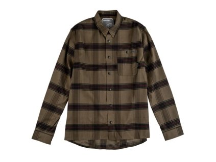 TLD SHIRT GRIND FLANNEL PlAID DARK PINE MATNÉ