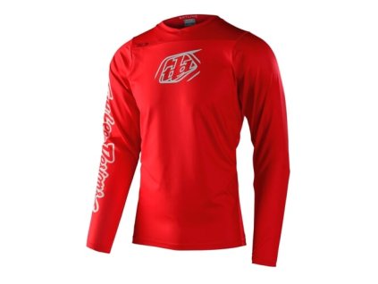 TLD DRES S DLHÝM RUKÁVOM SKYLINE CHILL ICONIC FIERY RED S