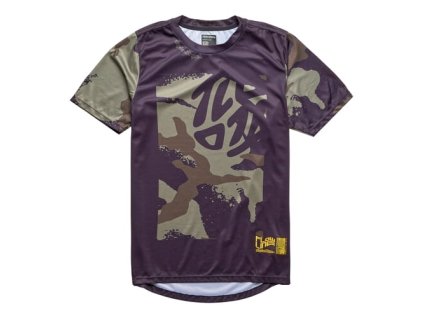 TLD DETSKÝ DRES S KRÁTKYM RUKÁVOM FLOWLINE CONFINED BLACK S