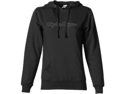 TLD Dámske mikiny SIGNATURE BLACK / REFLECTIVE SILVER MATNÉ