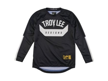 TLD DETSKÝ DRES S DLHÝM RUKÁVOM FLOWLINE AIRCORE BLACK S