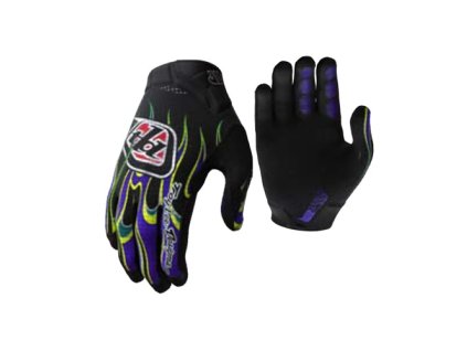 TLD DETSKÉ RUKAVICE AIR TORCHED BLACK / PURPLE XS