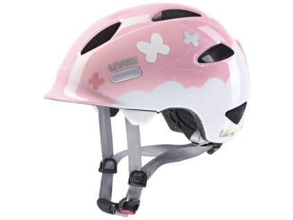 UVEX PRILBA OYO STYLE BUTTERFLY PINK 46-50