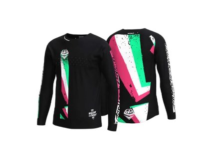TLD DETSKÝ DRES S DLHÝM RUKÁVOM SPRINT FULL PULL BLACK XS