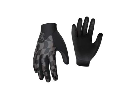 TLD DÁMSKE RUKAVICE ACE TWISTED CHECKERS BLACK MATNÉ