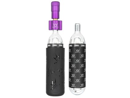 PEATYS'S HOLESHOT CO2 PUMPA + BOMBIČKY 2 KS - MTB - FIALOVÁ (PPR-HTI-MTB-VLT-12)