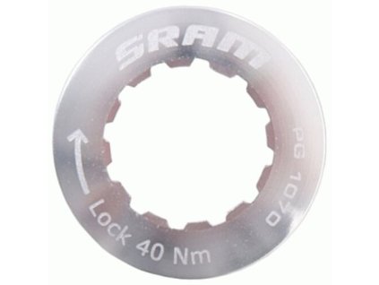 SRAM CS LOCKRING 12T HLINÍKOVÁ STRIEBORNÁ
