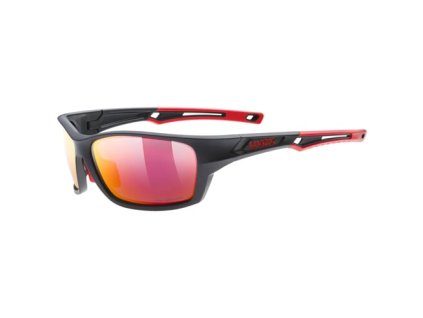 UVEX Okuliare 232 Pätky Black Matné Red / Polavision Mirror Red
