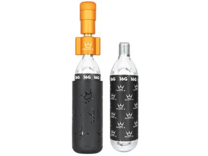 PEATYS'S HOLESHOT CO2 PUMPA + BOMBIČKY 2 KS - CESTA A ŠTRK - MANGO (Rám)