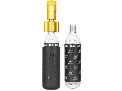 PEATYS'S HOLESHOT CO2 PUMPA + BOMBY 2 KS - CESTA A ŠTRK - ZLATÁ (RÁM-HTI-RAG-GLD-12)