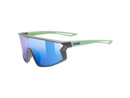 UVEX Okuliare SKYRYSE JR. GREY-GREEN MATT/MIR.BLUE