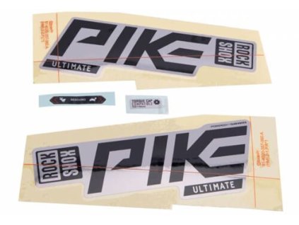 ROCKSHOX AM DECAL PIKE ULT 27/29 GBLK/SIL