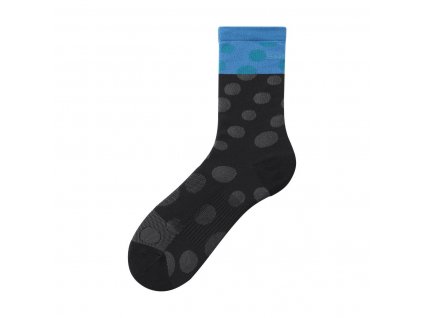 Ponožky ORIGINAL TALL černo/šedé tečky / Vel: SM (36-40)