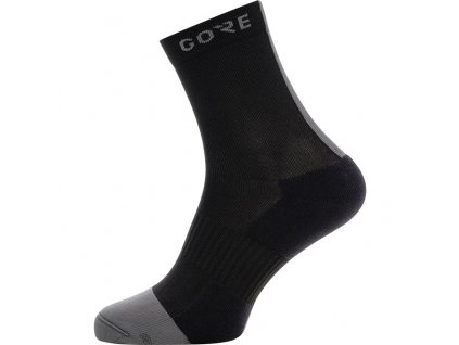 GORE M Mid Socks-black/graphite grey-38/40