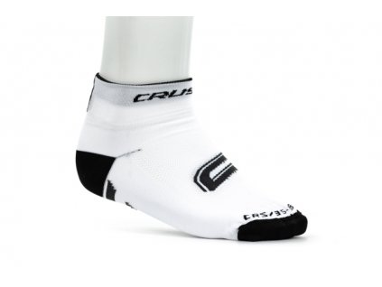 Cyklistické ponožky CRUSSIS, bílo/černé, vel. 35-38