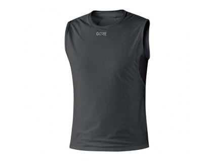 GORE M WS BL Sleeveless Shirt-black-M