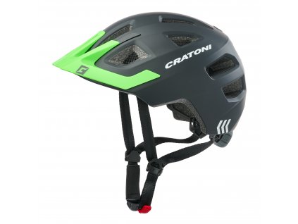 Detská prilba CRATONI Maxster Pro Black/neonGreen Matt - XS/S (46-51cm)