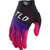 TLD Rukavice AIR REVERB BLACK / GLO RED Sada