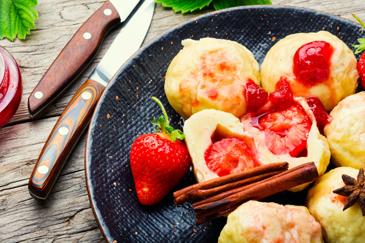 Bramborové těsto s cizrnou a  špaldové krupicové nočky