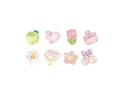Lovely Resin Sticker Set Flower